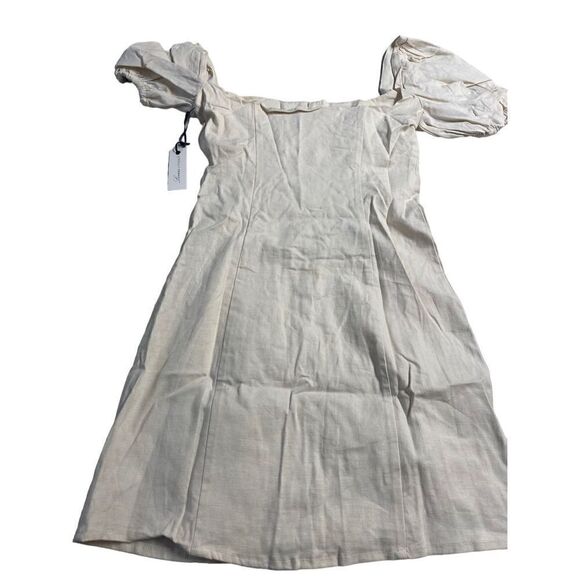 Lowers + Friends Jeanette Dress in Ivory Size XS New With Defect (8-2) - Picture 4 of 8